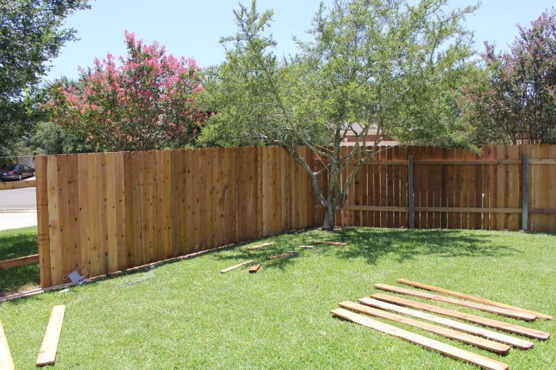 Leaning Fence Repair